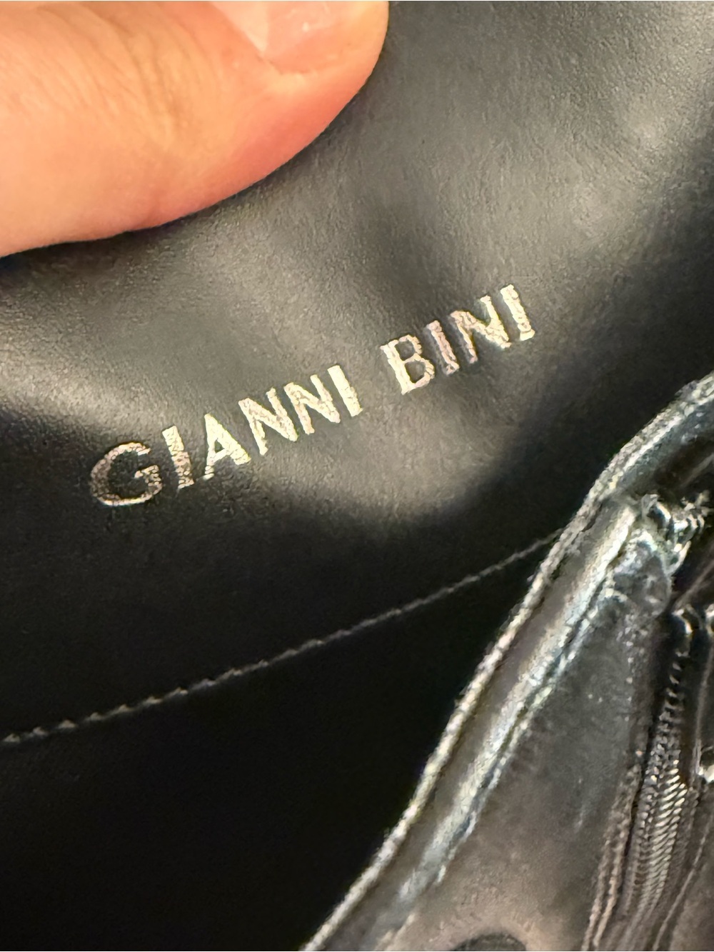 Gianni Bini Alybeth Embroidered Tall Leather Riding Boots Side Zipper Size 9 - Picture 5 of 8